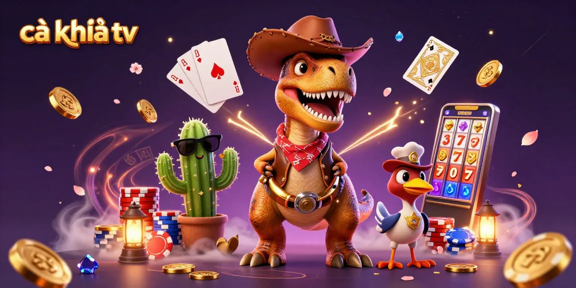 Spin the reels with cà khịa tv in a vibrant 3D casino scene full of excitement and fun!
