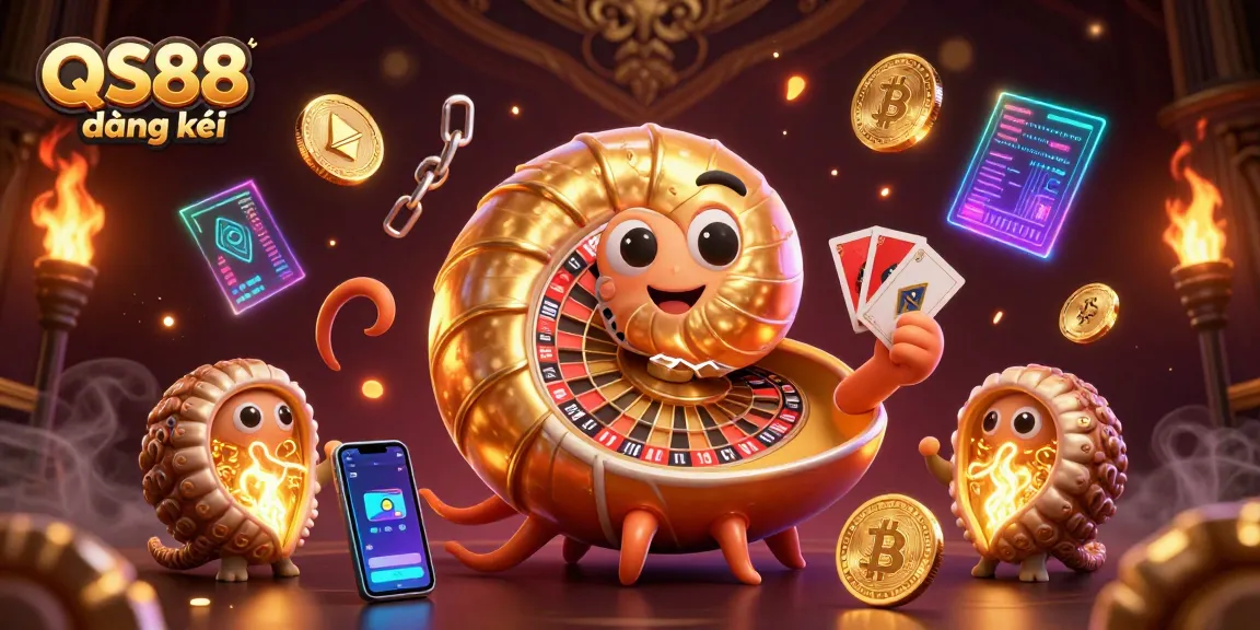 Experience the thrill of QS88 đăng ký with vibrant 3D casino elements and interactive gaming excitement.