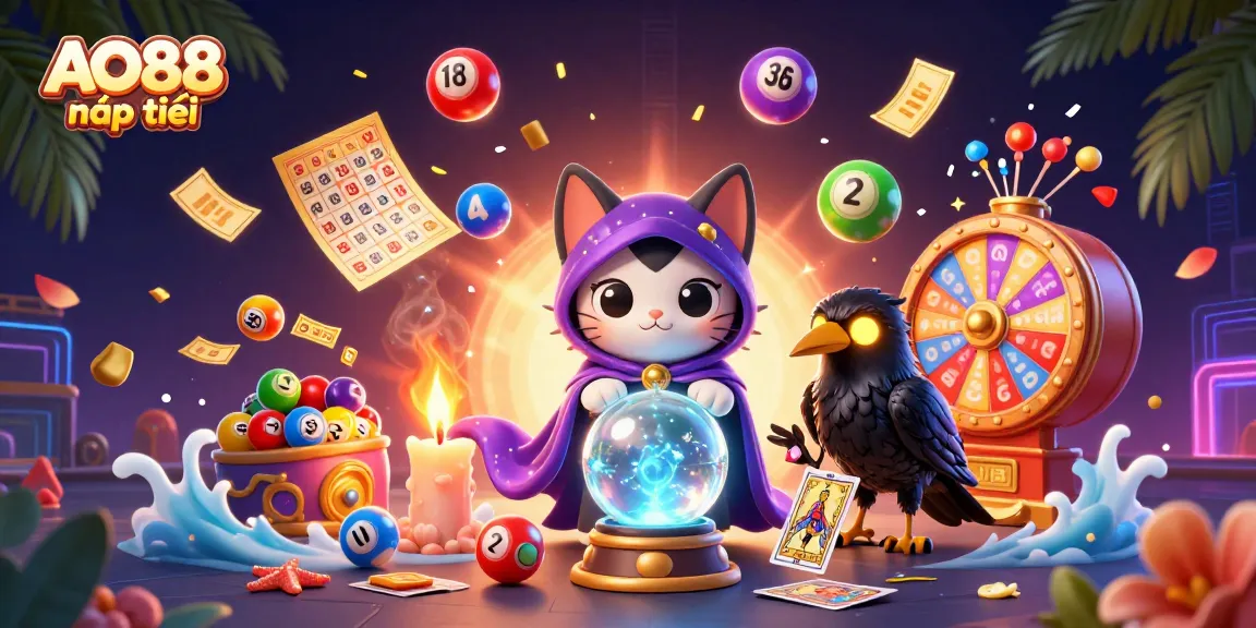 Experience exciting AO88 nạp tiền promotions with dynamic lottery elements and energetic 3D characters.