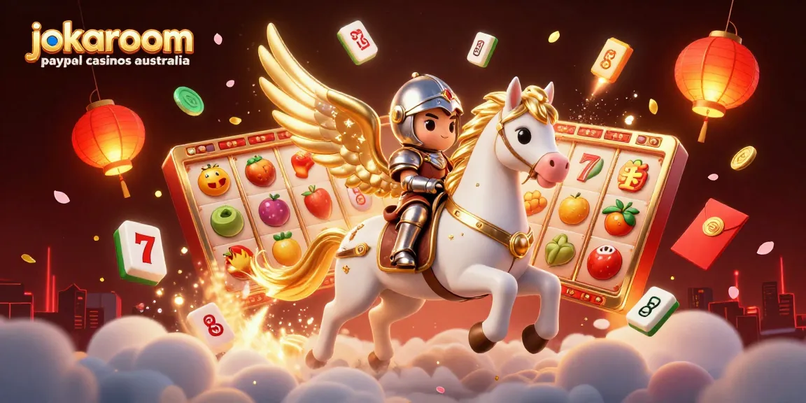 Experience thrilling gameplay at jokaroom paypal casinos australia with a vibrant 3D depiction of casino action.